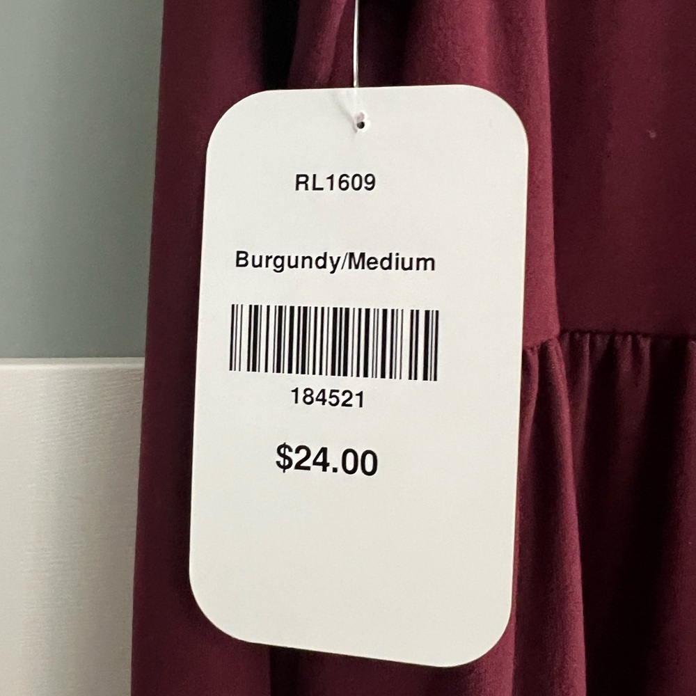 NWT Red Lolly Burgundy Dress - Picture 4 of 5